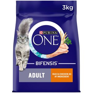 Purina ONE Adult Dry Cat Food - 3kg / Salmon and Whole Grains by Purina ONE