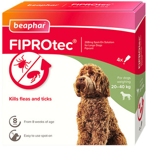 Beaphar FIPROtec Spot On Large Dogs - 4 by Beaphar