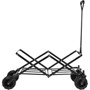 Foldable Garden Trolley with Wide Tyres - Grey by tectake