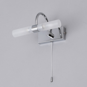 Crista Bathroom Wall Light - Chrome by Litecraft