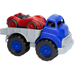Flatbed Truck Race Car - Blue by Green Toys