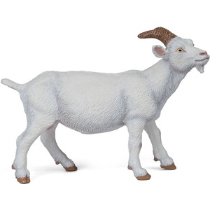 PAPO Farmyard Friends White Nanny Goat Toy Figure - White by PAPO