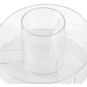 Crystal Swivel Makeup Organiser - Crystal White by Livingandhome