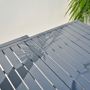 Madison Extension Table - Black by Outdoor Essentials