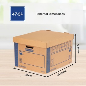 Cardboard Moving Boxes Ultra Heavy Duty Box - Light Brown by BANKERS BOX