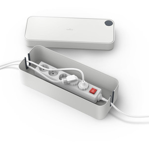 Durable CAVOLINE Cable Management Box - Grey / 414mm by Durable
