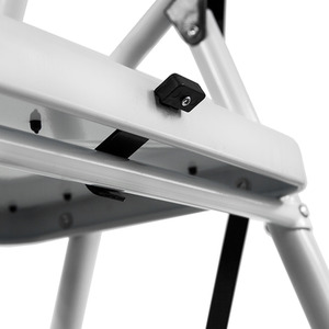 Step Ladder With Handrail - White / 3-Step by Vida Designs