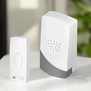 Plug In Wireless Doorbell 38 Tunes 100M Long Range Receiver - White by Securlec