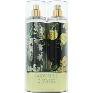 Ellen Tracy Floral 2 x Body Mist Gift Set - Silver & Yellow by Ellen Tracy