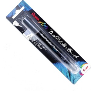 Pentel Arts - Dual Metallic Brush Pen - Metallic Ink - Single Pen by Pentel