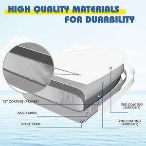 Costway 11ft Inflatable Stand Up Paddle Board - Blue by Costway