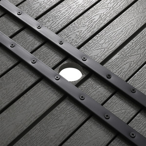 HomeScape Outdoor Dining Set with Benches - Grey Top + Black Frame by Kindred Trading LTD