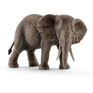 SCHLEICH Wild Life Female African Elephant Toy Figure - Black by SCHLEICH