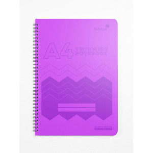 Poly Prop Wire Notebook - A4 by Silvine