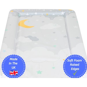 Baby Changing Mat - Yellow Moon and Stars / Yellow Moon and Stars by Babycurls