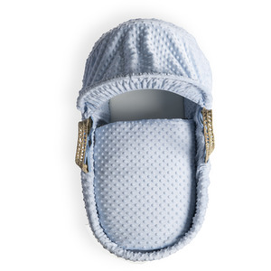 Dimple Palm Moses Basket - Grey by Clair de Lune