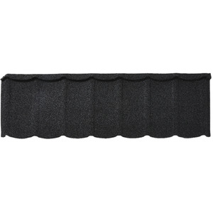 5PCS Galvanized Asphalt Shingles Roofing Sheets - Black / 133.5cm by Livingandhome