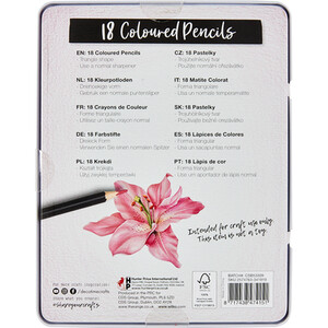 Pack of 18 Artist Colouring Pencils by Deco Time