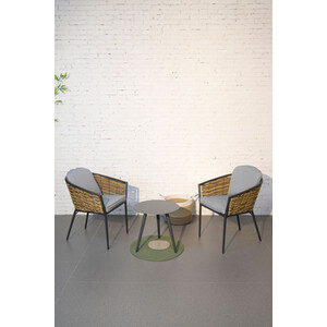 Beaumont Rattan Bistro Set - Grey