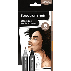 Spectrum Noir Classique 6 Pack - Dark Skintones by Spectrum Noir