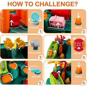 Car Track Adventure Playset Educational Toy - green