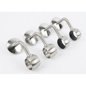 Brushed Easy Fit Stainless Steel Staircase Handrail Kit - Silver by Rothley