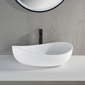 Mallorca Countertop Matt Stone Basin - White by Fino Stone