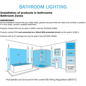 Darly LED 24 Watt Flush Ceiling or Wall Light - Chrome by Litecraft