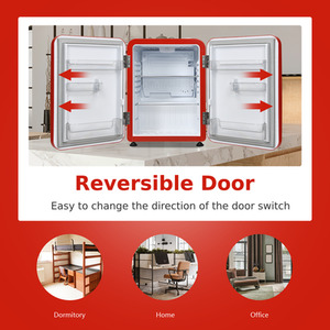 Costway 68L Compact Refrigerator-Red - Red by Costway