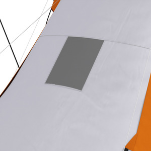 Outsunny 4-6 Man Tunnel Tent with 2 Bedroom and Living Area, Grey and Blue by Outsunny