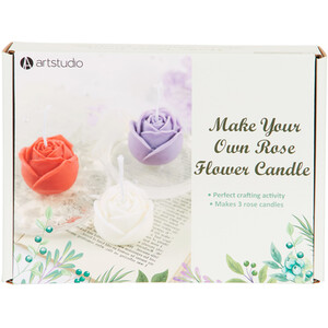 Make Your Own Rose Flower Candle Kit - Multicolour by Artstudio