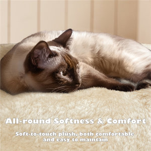 Multilevel Cat Tree with Scratching Posts - Beige / 137cm by Yaheetech