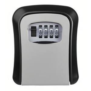 Cat Eye Wall-Mounted Key Box with Password Lock - Grey