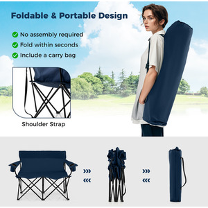 2-Person Outdoor Lawn Chair by Costway
