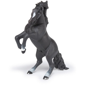 PAPO Horse and Ponies Black Reared Up Horse Toy Figure - Black by PAPO