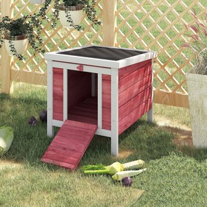 PawHut Wooden Pet Hutch Small Animal House by PawHut