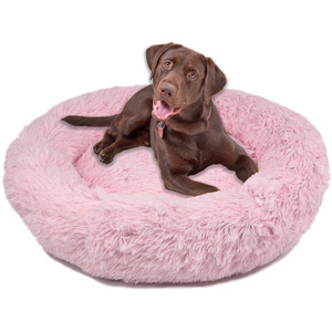 Fluffy Dog Bed in Pink - Pink / XL by Actiaspet