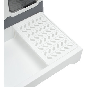 Cat Litter Box with Lid, Foldable with Scoop - Grey by Livingandhome