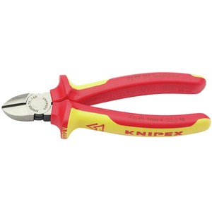 Knipex VDE Dia Cut. Nippers - Red/Yellow / 16cm by Knipex