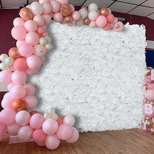 Handcrafted White Silk Hydrangea Flower Panel - White by Livingandhome