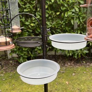 Deluxe Complete Metal Bird Feeding Station with Large Copper Style Feeders - Bronze by Selections