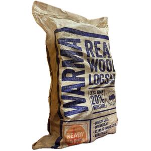 Kiln Dried Hardwood Firewood Logs - Brown by Warma