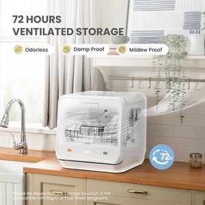 Comfee High Temp Steam Sterilizing Countertop Dishwasher - White by Comfee