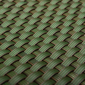 Artificial 1m Poly Rattan Weave Privacy Screen - Green by RattanArt