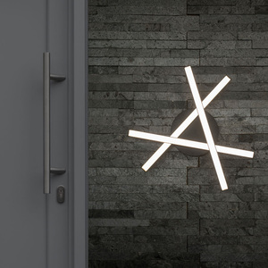 Infinity IP44 Rated 3 Arm Adjustable Integrated LED Ceiling Light - Matte Black by ValueLights