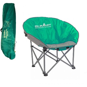 Green Folding Bucket Camping Chair Portable Padded Folding Orca Chair - Green Lake / 2 by Summit