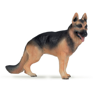 PAPO Dog and Cat Companions German Shepherd Toy Figure - Brown by PAPO