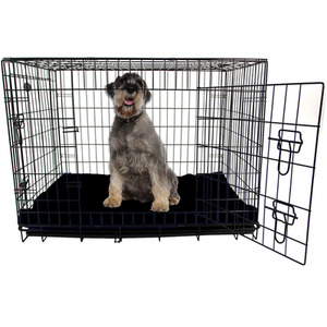 Waterproof Dog Cage Bed in Black - Black / L by Actiaspet
