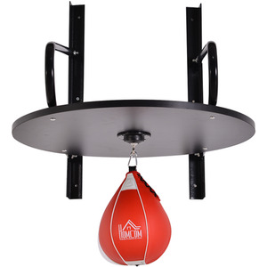 HOMCOM Pera Veloce Boxing Set - Black and Red by HOMCOM