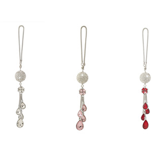 Car Rearview Mirror Ball Pendant - Pink